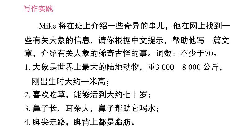 译林牛津版七年级下册英语 Unit5 写作能力提升练 习题课件第3页