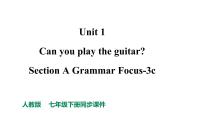 人教新目标 (Go for it) 版七年级下册Unit 1 Can you play the guitar?Section A图片课件ppt
