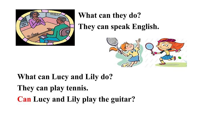 人教新目标七年级英语下册--Unit 1 Can you play the guitar_ SectionA (Grammar focus-3c)课件PPT07