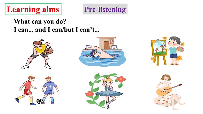 人教新目标七年级英语下册--Unit1Can you play the guitar_ SectionB1a-1f 听说课优质课课件PPT04