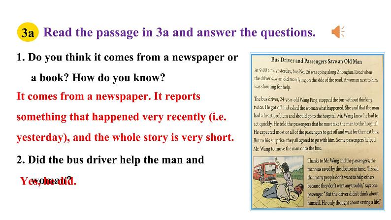 人教新目标八年级英语下册--Unit 1 What’s the matter？SectionA 3a-3c课件PPT04