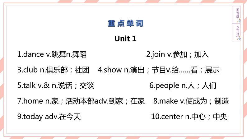 新目标英语中考复习课本梳理7B Units 1-4课件PPT第4页