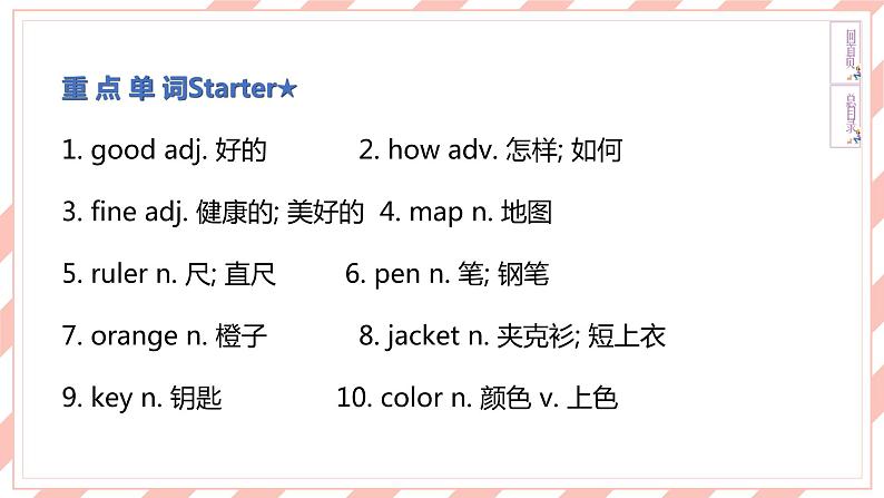 新目标英语中考复习课本梳理7A Units 1-4课件PPT第4页