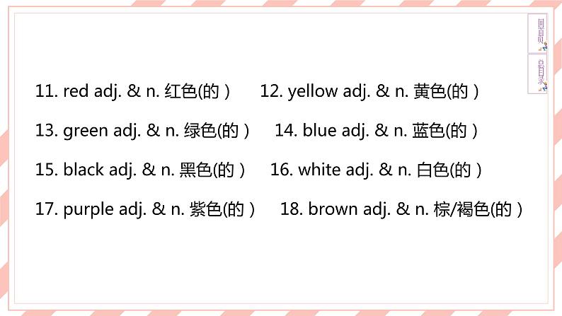 新目标英语中考复习课本梳理7A Units 1-4课件PPT第5页