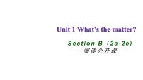 初中英语人教新目标 (Go for it) 版八年级下册Section B授课课件ppt