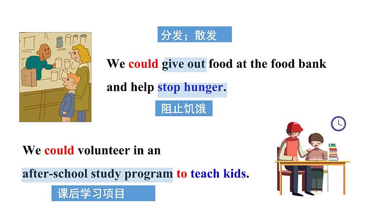 人教新目标八年级英语下册--Unit 2 I'll help to clean up the city parks.  SectionA (1a-2c ) (课件+ 素材)05