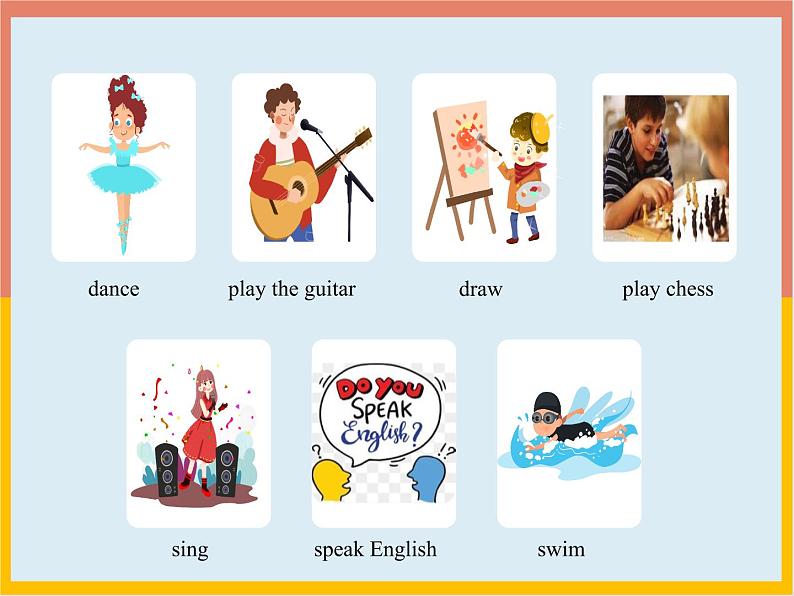 Unit 1 Can you play the guitar Section A (Grammar Focus-3c)-2021-2022学年七年级下册英语课件 人教版第3页