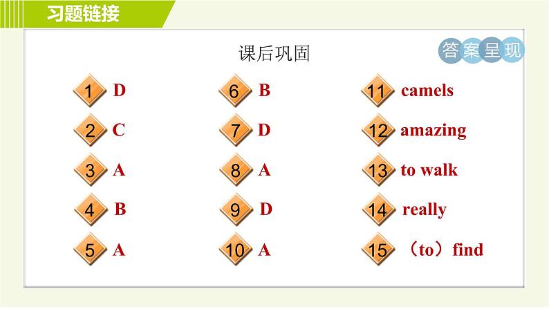 冀教版七年级下册英语 Unit1 Lesson 5 习题课件第4页