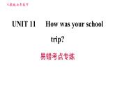 人教版七年级下册英语 Unit11 易错考点专练 习题课件