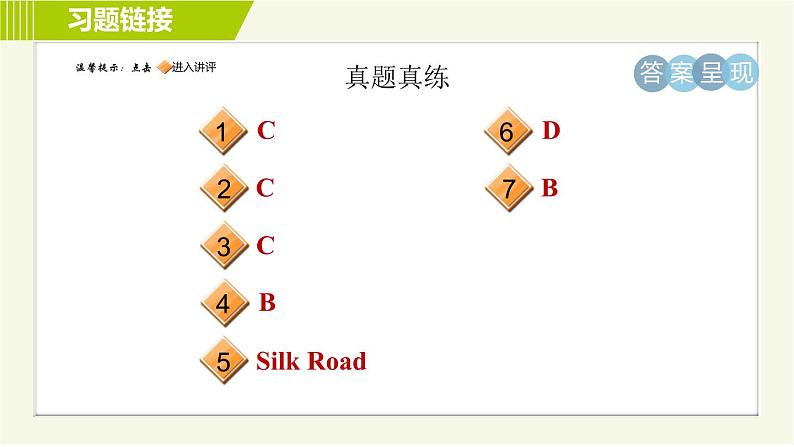 冀教版七年级下册英语 Unit1 单元整合与拔高 习题课件02