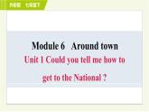 外研版七年级下册英语 Module 6 Unit 1 Could you tell me how to get to the National 习题课件