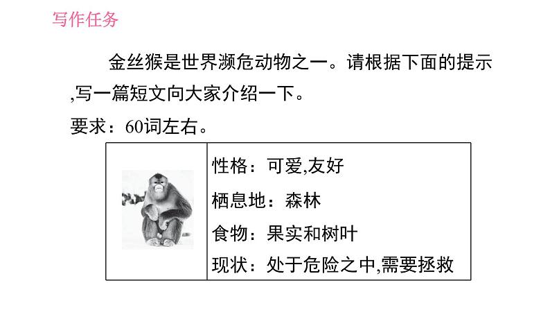 人教版七年级下册英语 Unit5 写作能力提升练 习题课件02