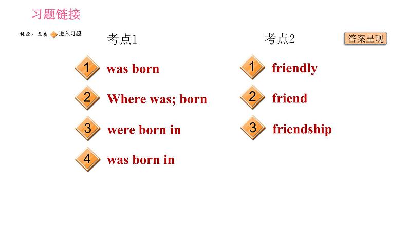 外研版七年级下册英语 Module 7 易错考点专练 习题课件02