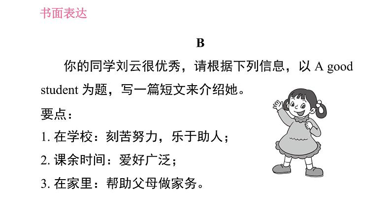 译林牛津版七年级下册英语 期末综合能力提升练 书面表达 习题课件07