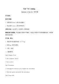 初中英语人教新目标 (Go for it) 版七年级下册Section A学案