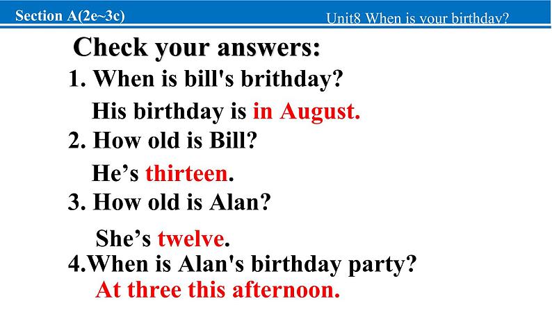 Section A (2e~3c )第8页