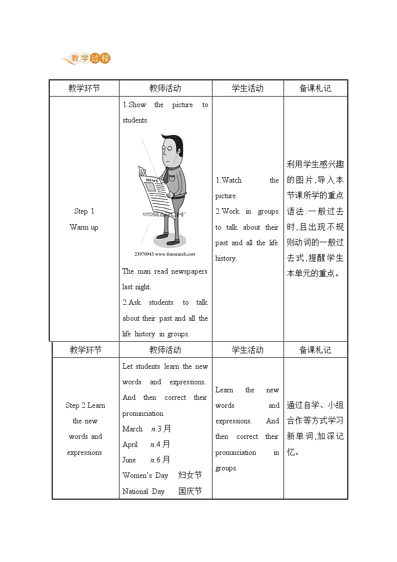 外研版英语七年级下册——Module 9 Unit 1【课件+教案】02