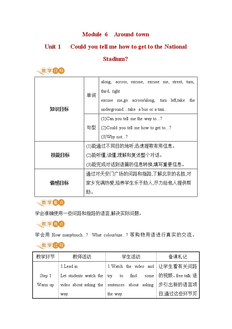 Module 6 Unit 1第1页