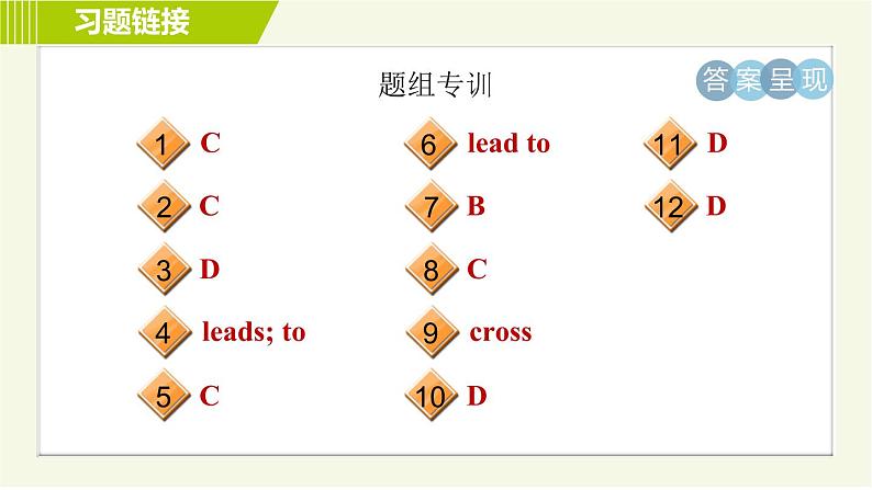 冀教版七年级下册英语 Unit1 习题课件03