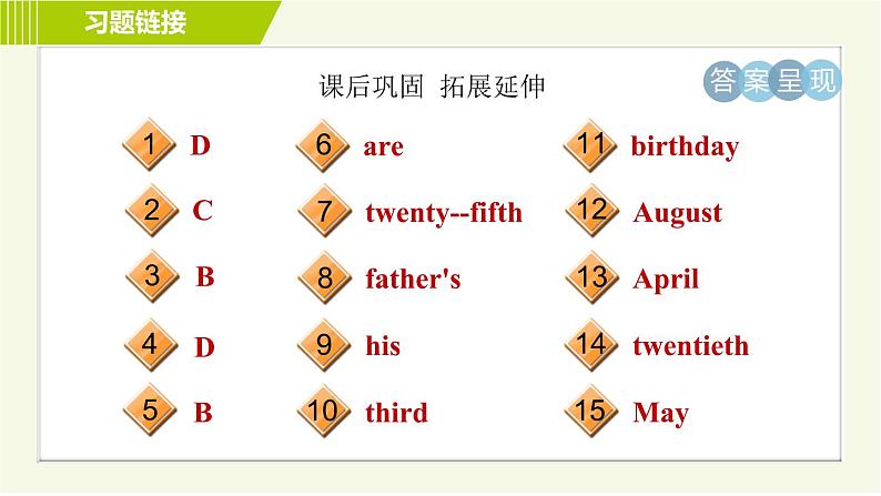 鲁教版六年级下册英语 Unit 1 Period 2 Section A (Grammar Focus－3c) 习题课件第4页