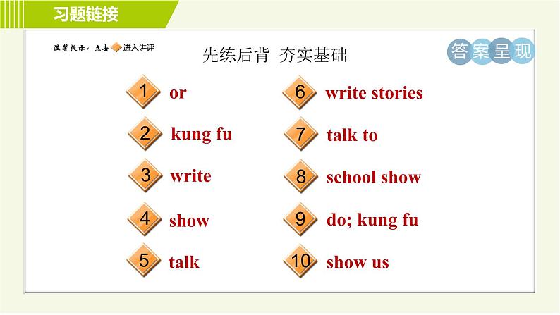 鲁教版六年级下册英语 Unit 3 Period 2 Section A (Grammar Focus－3c) 习题课件第2页