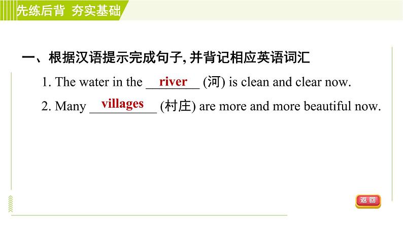 鲁教版六年级下册英语 Unit 5 Period 3 Section B(1a－2d) 习题课件第7页
