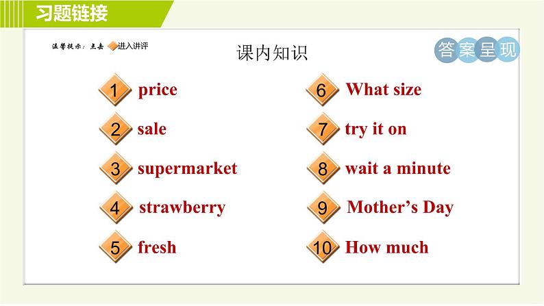 外研版七年级下册英语 Module 5 Unit 1 What can I do for you 习题课件第2页