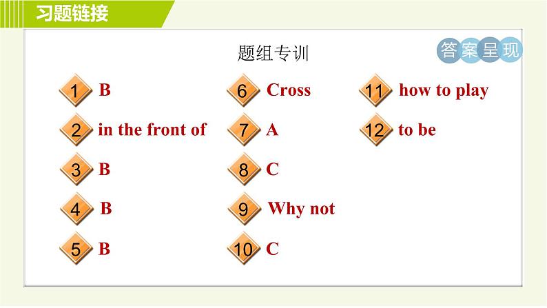 外研版七年级下册英语 Module 6 习题课件03