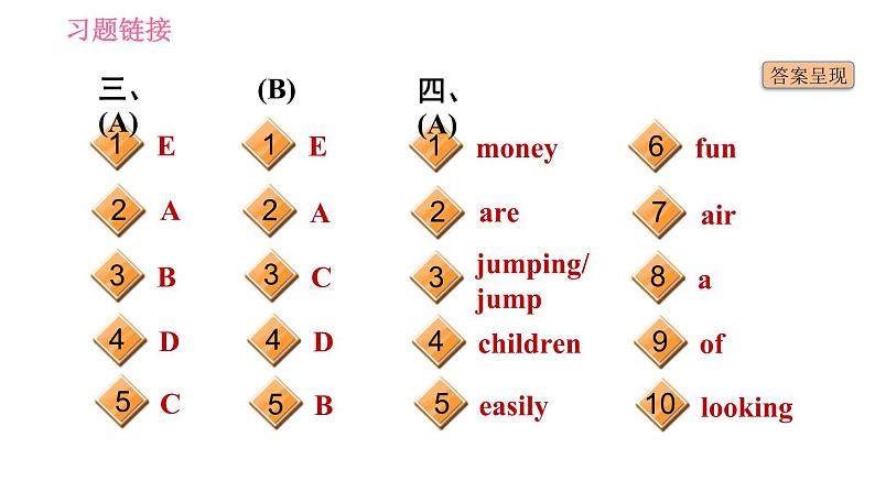 人教版七年级下册英语 期末专项训练 习题课件06