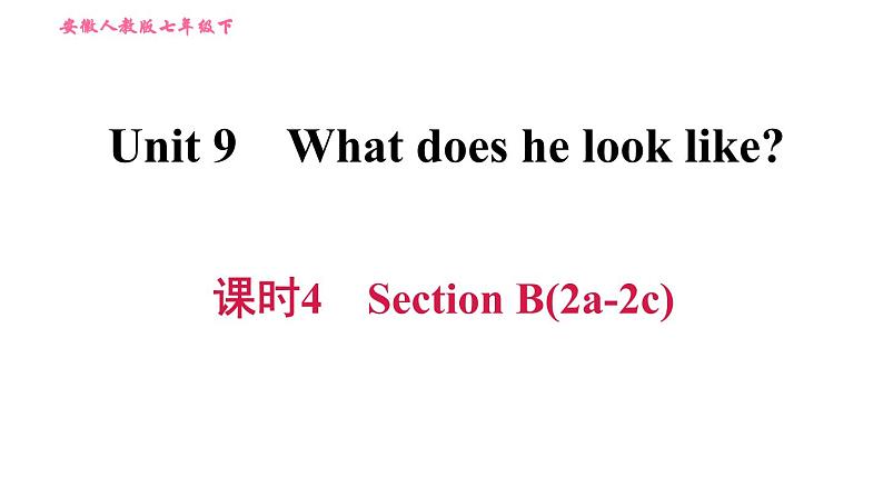 人教版七年级下册英语 Unit9 课时4 Section B (2a－2c) 习题课件第1页