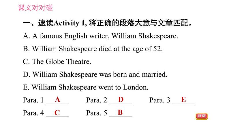 外研版七年级下册英语 Module 9 Unit 2 He decided to be an actor 习题课件第8页