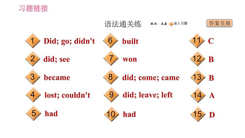 外研版七年级下册英语 Module 9 Unit 3 Language in use 习题课件第2页