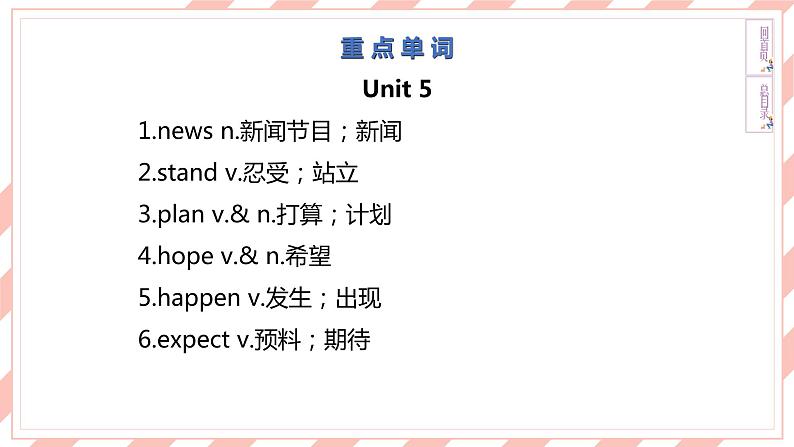 人教版新目标英语中考复习课本梳理 8A Units5—6课件04