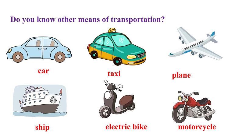 人教新目标七年级英语下册--Unit3 How do you get to school？  SectionA (1a-2d课件PPT04