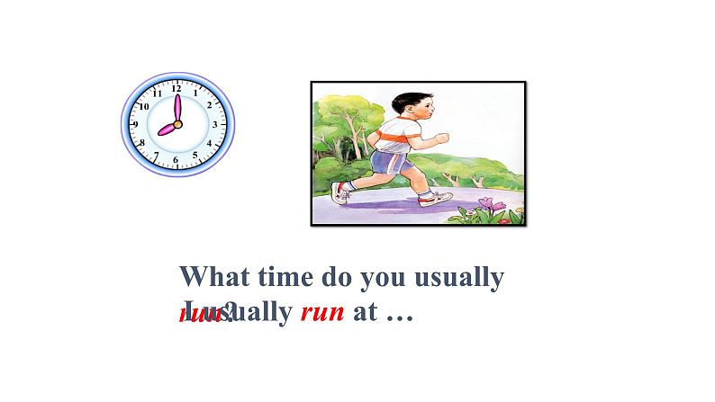 人教新目标七年级英语下册--Unit 2 What time do you go to school Section A Grammar Focus-3c课件PPT04