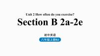 人教新目标 (Go for it) 版八年级上册Unit 2 How often do you exercise?Section B集体备课课件ppt