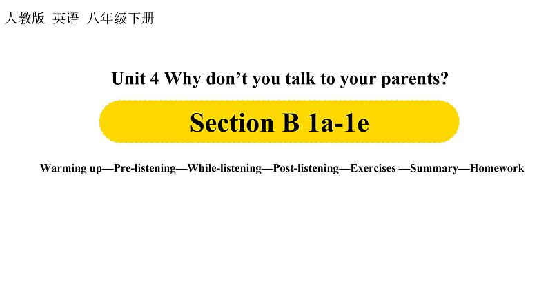 人教英语八下Unit4第四课时（Section B 1a-1e）课件PPT01