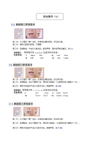 英语48个国际音标教学（1）--人教版七年级上册英语学案