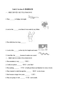 初中英语人教新目标 (Go for it) 版七年级下册Section B同步测试题