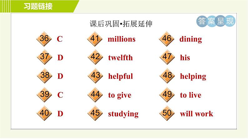 译林版七年级下册英语 Unit7 Period 5 Integrated skills & Study skills 习题课件第5页