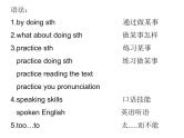 人教版新目标九年级词型转换及短语复习整理Unit 1课件PPT