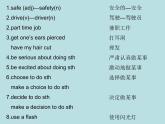 人教版新目標(biāo)九年級(jí)詞型轉(zhuǎn)換及短語(yǔ)復(fù)習(xí)整理Unit 7課件PPT