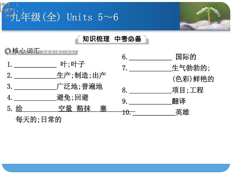 人教九年级英语Units 5～6课件PPT第1页