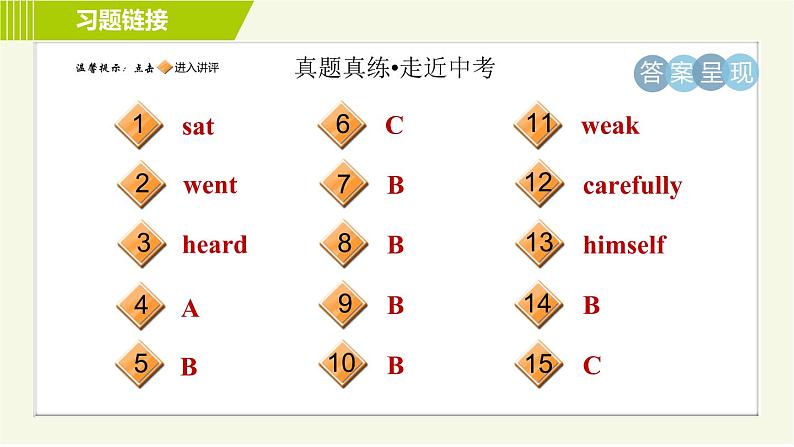 译林版七年级下册英语 Unit5 单元整合与拔高 习题课件第2页