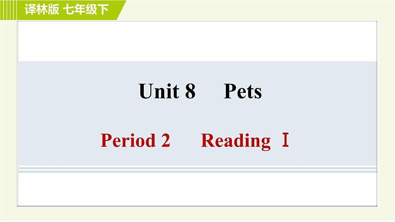 译林版七年级下册英语 Unit8 Period 2 Reading Ⅰ 习题课件第1页