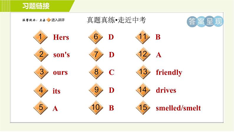 译林版七年级下册英语 Unit3 单元整合与拔高 习题课件第2页