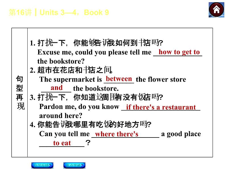 人教版九年级英语复习课件（自学反馈+重点突破）：Units 3—4，Book 9（共39张PPT）第5页