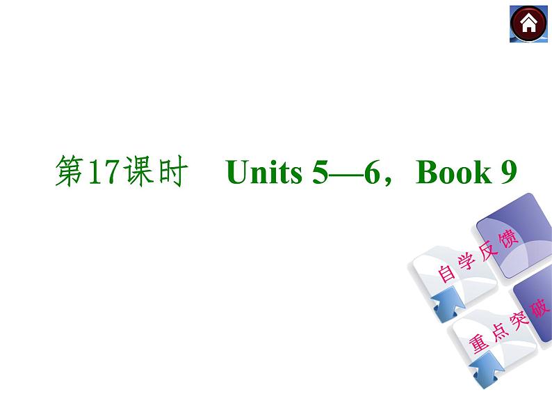 人教版九年级英语复习课件（自学反馈+重点突破）：Units 5—6，Book 9（共27张PPT）第1页