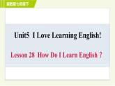 冀教版七年级下册英语 Unit5 Lesson 28 习题课件