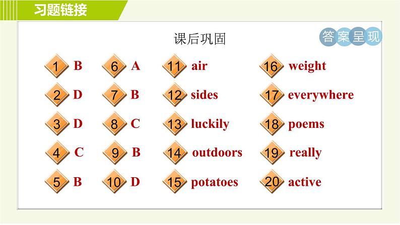 冀教版七年级下册英语 Unit7 Lesson 40 习题课件04